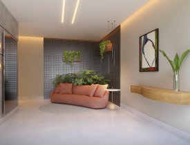 APARTAMENTO DE 01 QUARTO + HOME OFFICE COM LAZER COMPLETO EM JARDIM CAMBURI