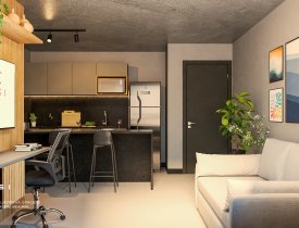 APARTAMENTO STUDIO DE 01 QUARTO/SUÍTE COM LAZER COMPLETO EM BENTO FERREIRA