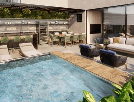 STUDIO COM VARANDA EM SANTA HELENA