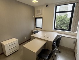 SALA COMERCIAL MOBILIADA COM VAGA DE GARAGEM NA PRAIA DO CANTO EXCELENTE LOCALIZAÇÃO